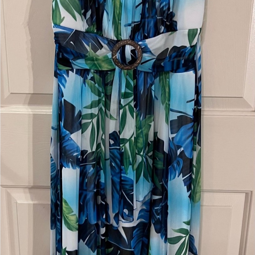 Women's Ruby Rox  Blue Hawaiian sundress, Med